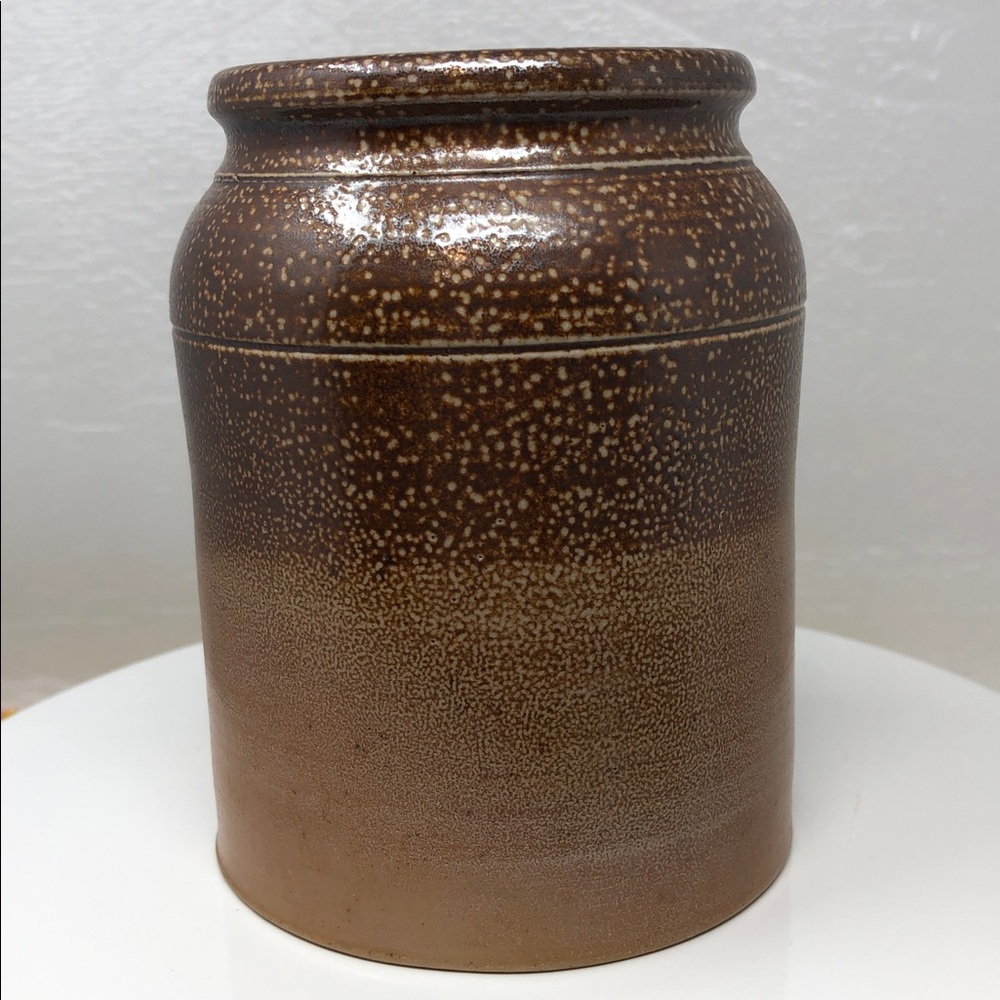 Vintage Salt Glazed Stoneware Jar 5”